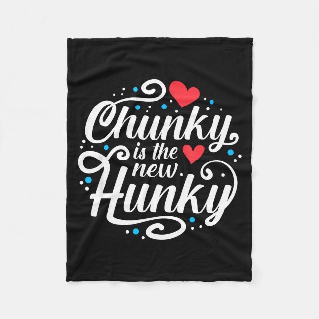 Cobertor De Velo Workout Fitness Funny Chunky Is The New Hunky Grap (Frente)