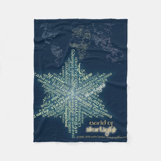 Cobertor De Velo World Starlight Fleece Blanket (Frente)