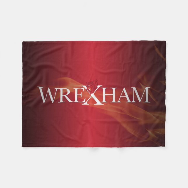 Cobertor De Velo Wrexham Dragon Flame (Frente (Horizontal))