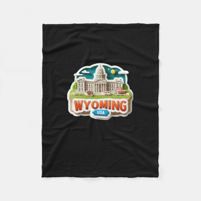 Cobertor De Velo Wyoming Sticker (Frente)