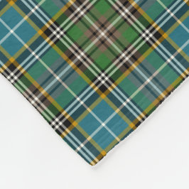 Cobertor De Velo Xadrez azul brilhante e verde Dowling Tartan