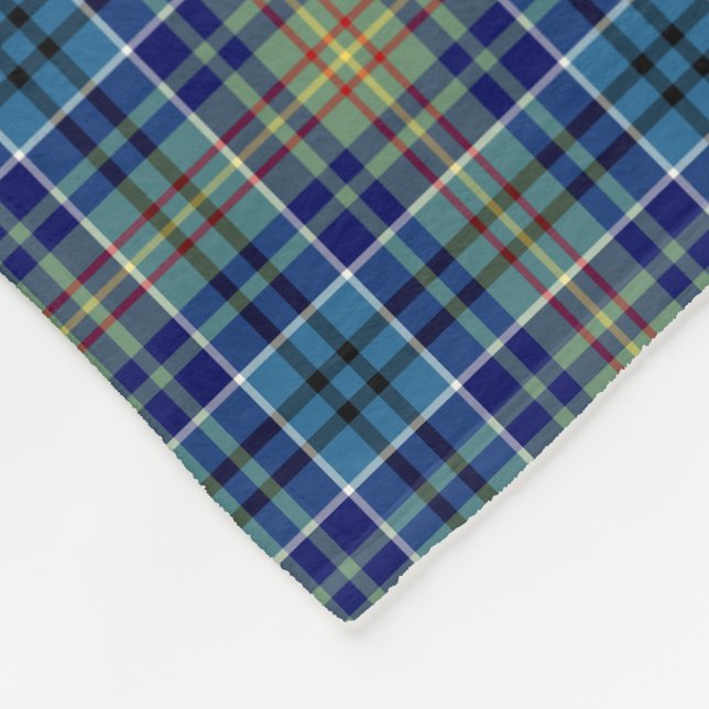 Cobertor De Velo Xadrez Azul Brilhante O'Sullivan Tartan (Quina)