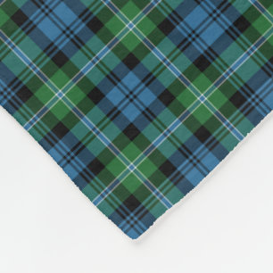 Cobertor De Velo Xadrez brilhante verde e azul Lyon Tartan