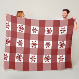 Cobertor De Velo Xadrez de Buffalo Flocos de Neve