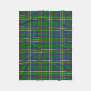 Cobertor De Velo Xadrez de Clan Hunter Tartan