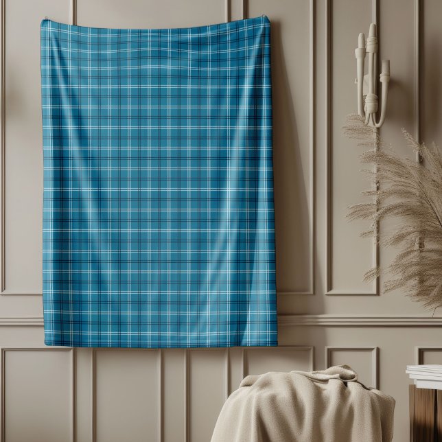 Cobertor De Velo Xadrez de cor para uso diário (Cozy Navy Plaid Throw Blanket for Everyday Use)
