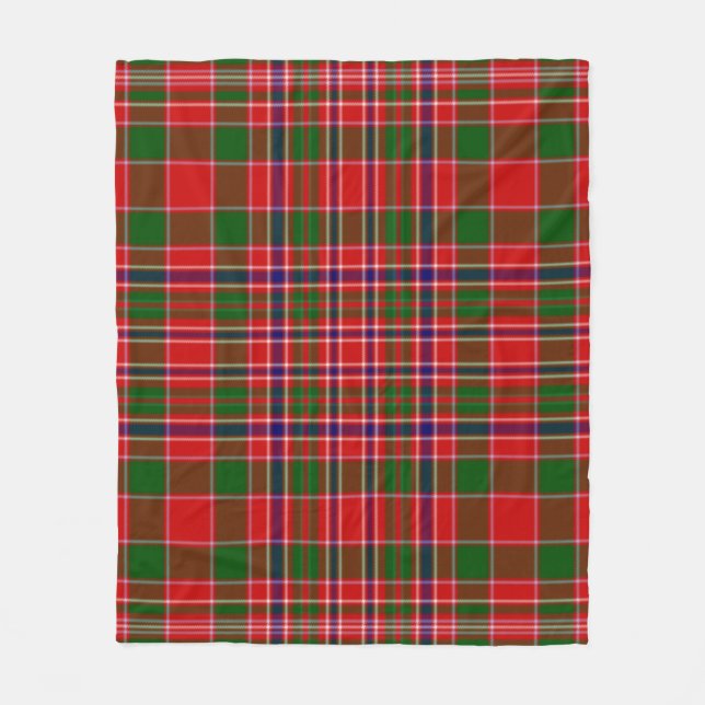 Cobertor De Velo Xadrez de Natal Fleece Blanket (Frente)