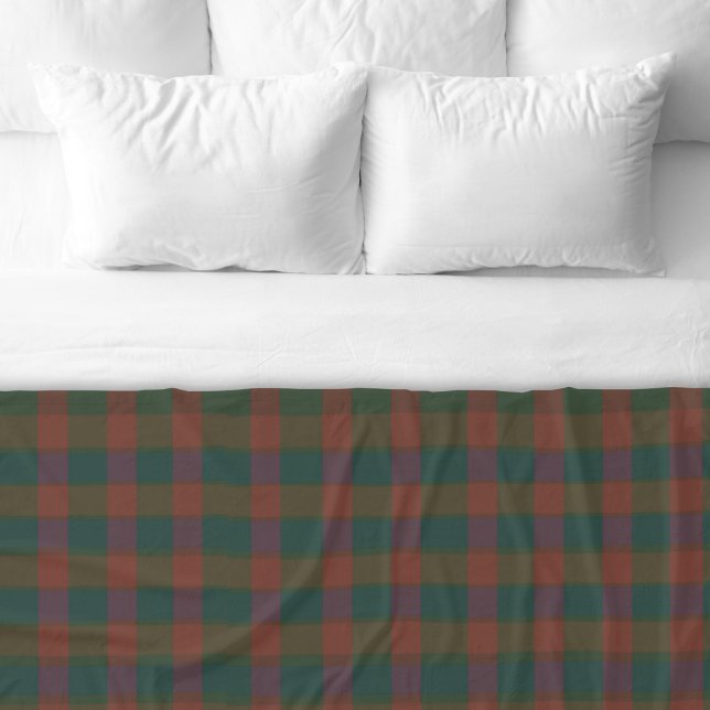 Cobertor De Velo Xadrez de Natal/Tartan Red & Green Fleece Blanket (Traditional tartan/plaid red and green Christmas fleece blanket.)