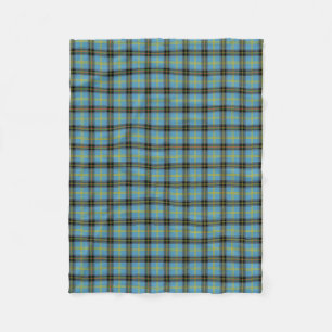 Cobertor De Velo Xadrez de Tartan escocesa azul clássica de Bell d