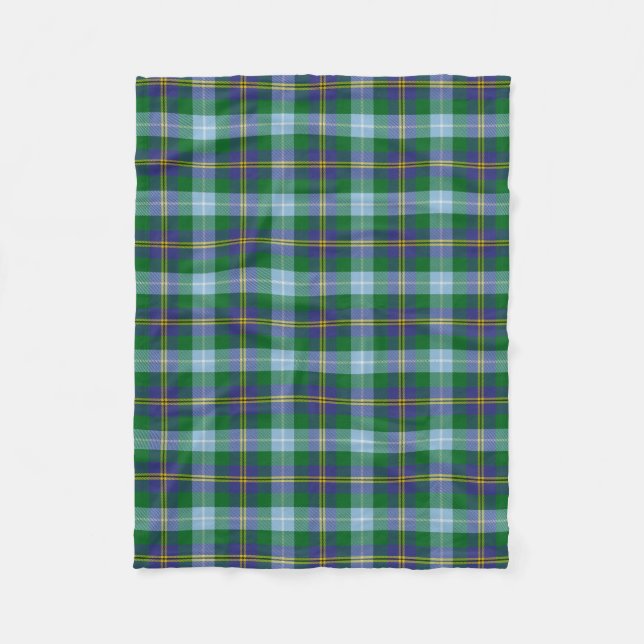 Cobertor De Velo Xadrez do Scottish Clan Porteous Tartan (Frente)