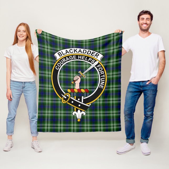 Cobertor De Velo Xadrez Escocês Clan Blackadder Tartan (In Situ)