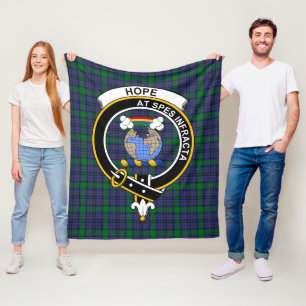 Cobertor De Velo Xadrez Escocês Clan Hope Tartan