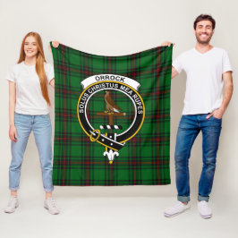 Cobertor De Velo Xadrez Escocês Clan Orrock Tartan