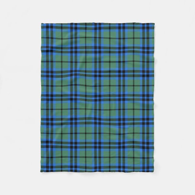 Cobertor De Velo Xadrez Escocês do Clã Marshall Tartan (Frente)