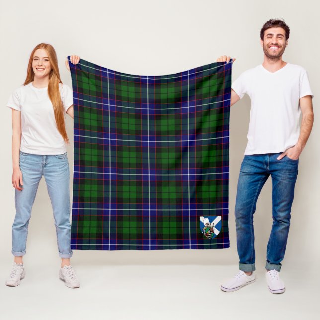 Cobertor De Velo Xadrez Escocês Tartan de Scotts Russell (In Situ)