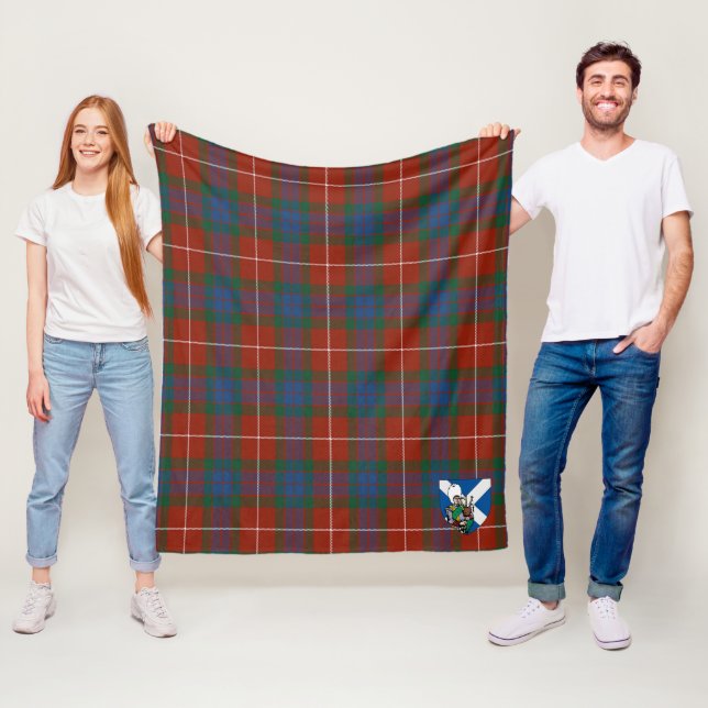Cobertor De Velo Xadrez Escocês Tartan Scotts Fraser (In Situ)