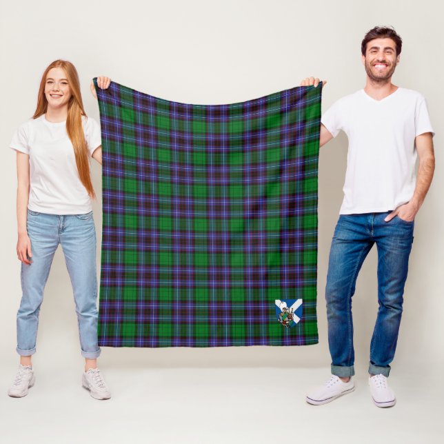 Cobertor De Velo Xadrez Escocês Tartan Scotts Hunter de Peeblesshir (In Situ)