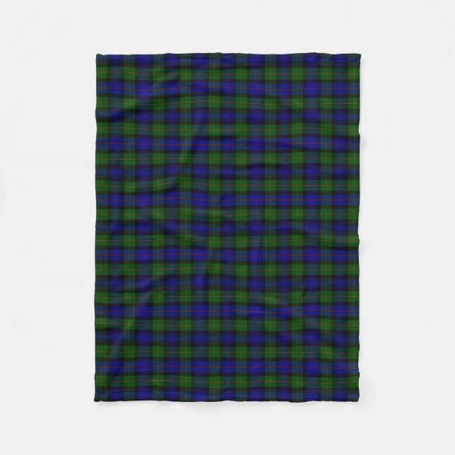 Cobertor De Velo Xadrez escocesa Clan Bonner Tartan (Frente)