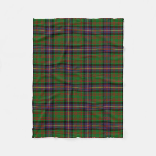 Cobertor De Velo Xadrez Escocesa Clan Cochrane Tartan (Frente)