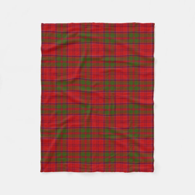 Cobertor De Velo Xadrez escocesa Clan Drummond Tartan (Frente)