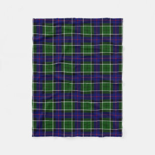 Cobertor De Velo Xadrez Escocesa Clan Leslie Tartan