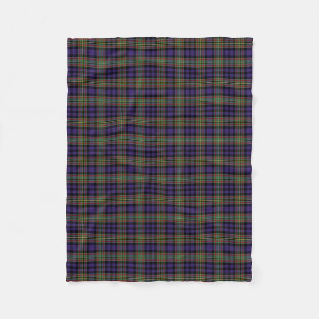 Cobertor De Velo Xadrez Escocesa Clan MacLellan Tartan (Frente)