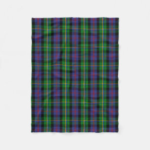 Cobertor De Velo Xadrez Escocesa Clan Malcolm Tartan