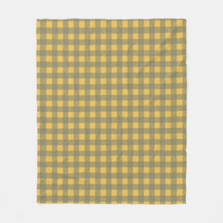 Cobertor De Velo Xadrez Gingham Amarelo