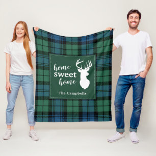 Cobertor De Velo Xadrez Natal Clan Campbell Rustic Tartan