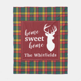 Cobertor De Velo Xadrez personalizada de Tartan Clan Buchanan