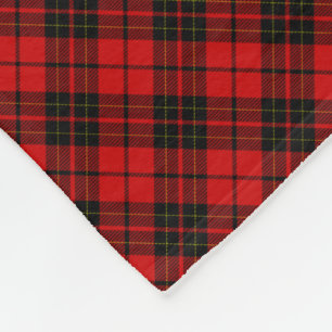 Cobertor De Velo Xadrez preta vermelha do tartan do clã de Brodie