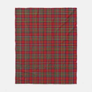 Cobertor De Velo Xadrez Real Stewart Red Tartan