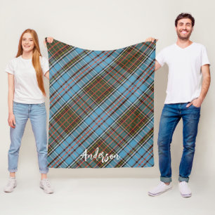 Cobertor De Velo Xadrez Rustic Anderson Classic Tartan Personalizad