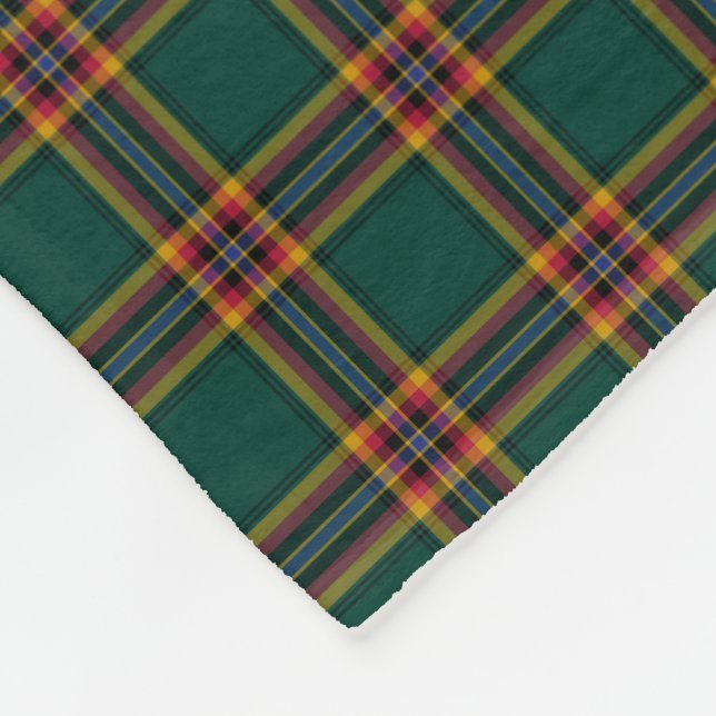 Cobertor De Velo Xadrez Verde Escura Moran Tartan (Quina)