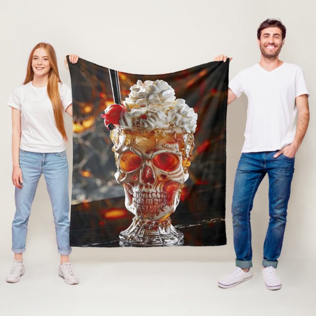 Cobertor De Velo Xícara de crânio do Milshake (In Situ)