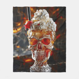 Cobertor De Velo Xícara de crânio do Milshake