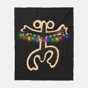 Cobertor De Velo Xmas Coqui Taino Fleece Blanket