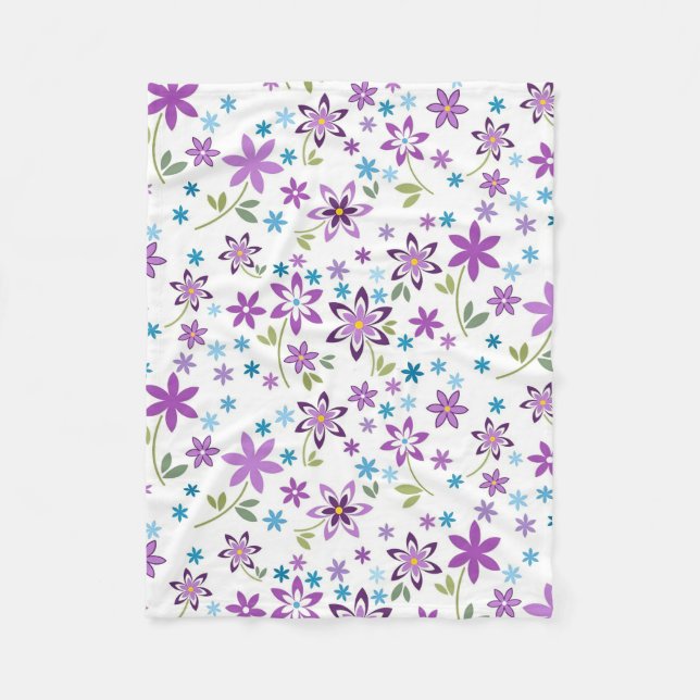Cobertor De Velo Xmas Gift Bonito Ditsy Floral (Frente)