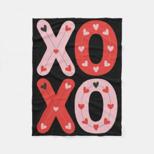 Cobertor De Velo Xoxo Amor Doce Dia dos Namorados Coração Romântico