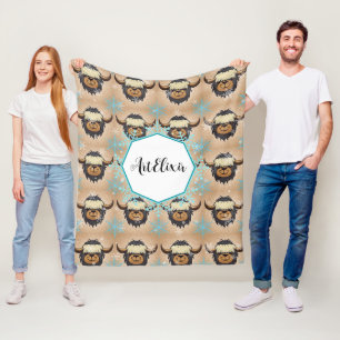 Cobertor De Velo Yak Black Snowflakes Impressão