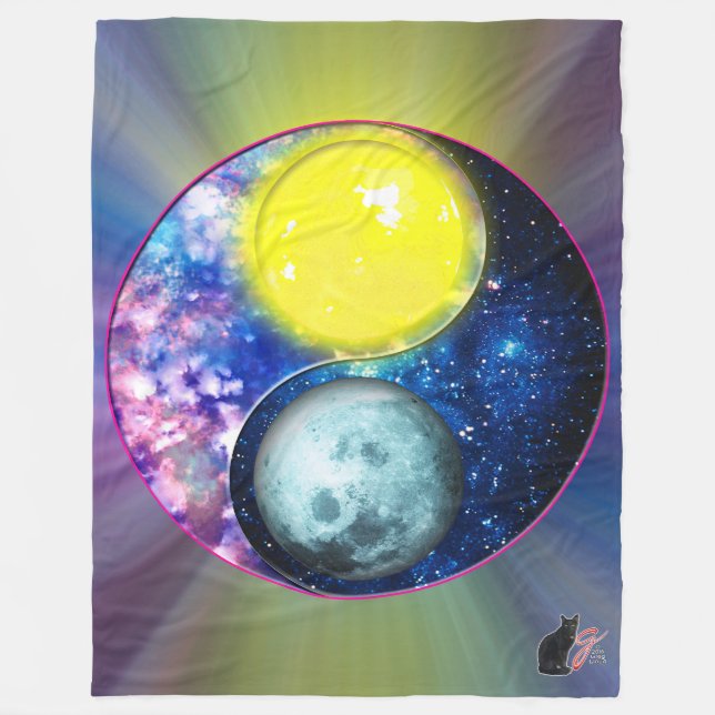 Cobertor De Velo Yang-Yin / Sol-Lua (Frente)
