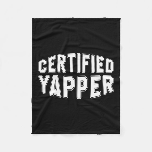 Cobertor De Velo Yapper Funny Professional Yapper Certificado (Frente)