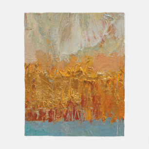 Cobertor De Velo Yellow oil painting on canvas. Original abstract a