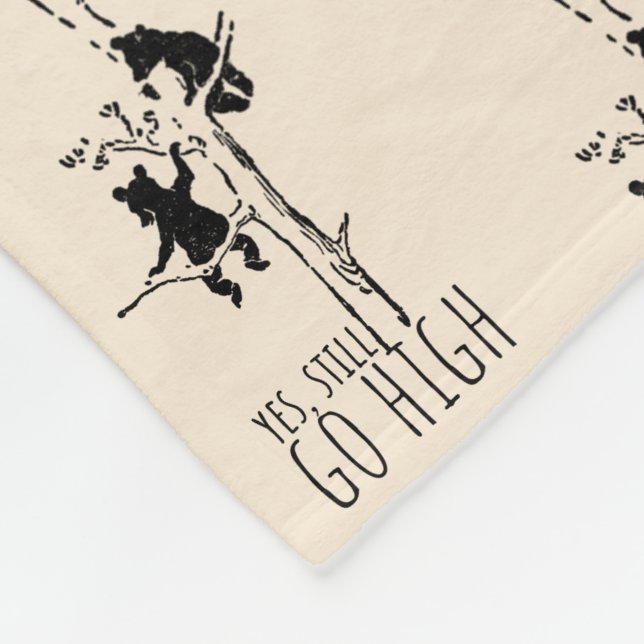 Cobertor De Velo Yes, Still Go High Climbing Bears Inspirational (Quina)