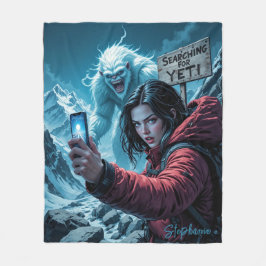 Cobertor De Velo Yeti Bigfoot Sasquatch Selfie Search Team