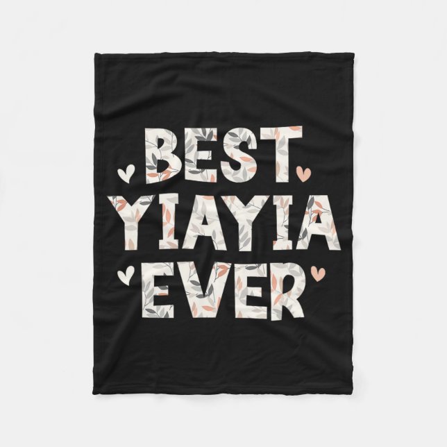 Cobertor De Velo Yiayia Ever Floral Family Love Hearts Yia-yia (Frente)