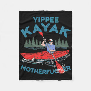 Cobertor De Velo Yippee Kayak Engraçado Barco Kayaking Salando o Lo