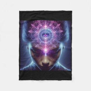 Cobertor De Velo Yoga Ajna Consciência Terceiro Olho Chakra Brahman