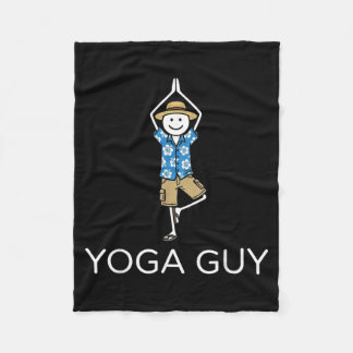 Cobertor De Velo Yoga Guy Funny Mens Yoga Boy Yoga Meditation