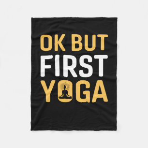 Cobertor De Velo Yoga Lover Ok Mas Primeira Ioga